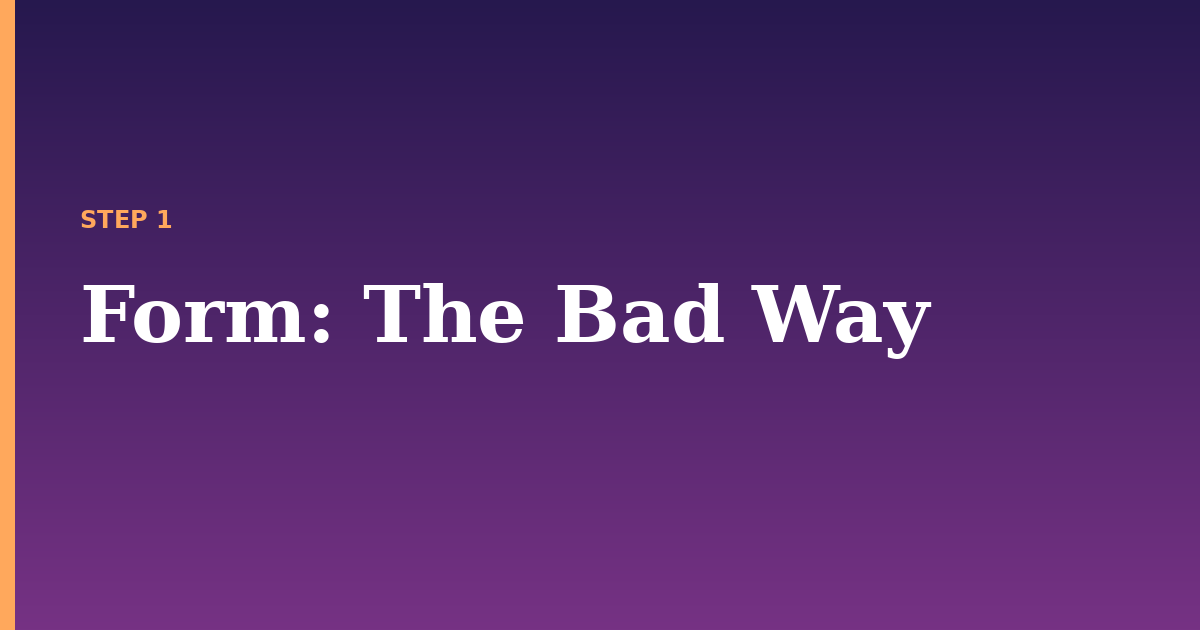 form illustration for: The Bad Way