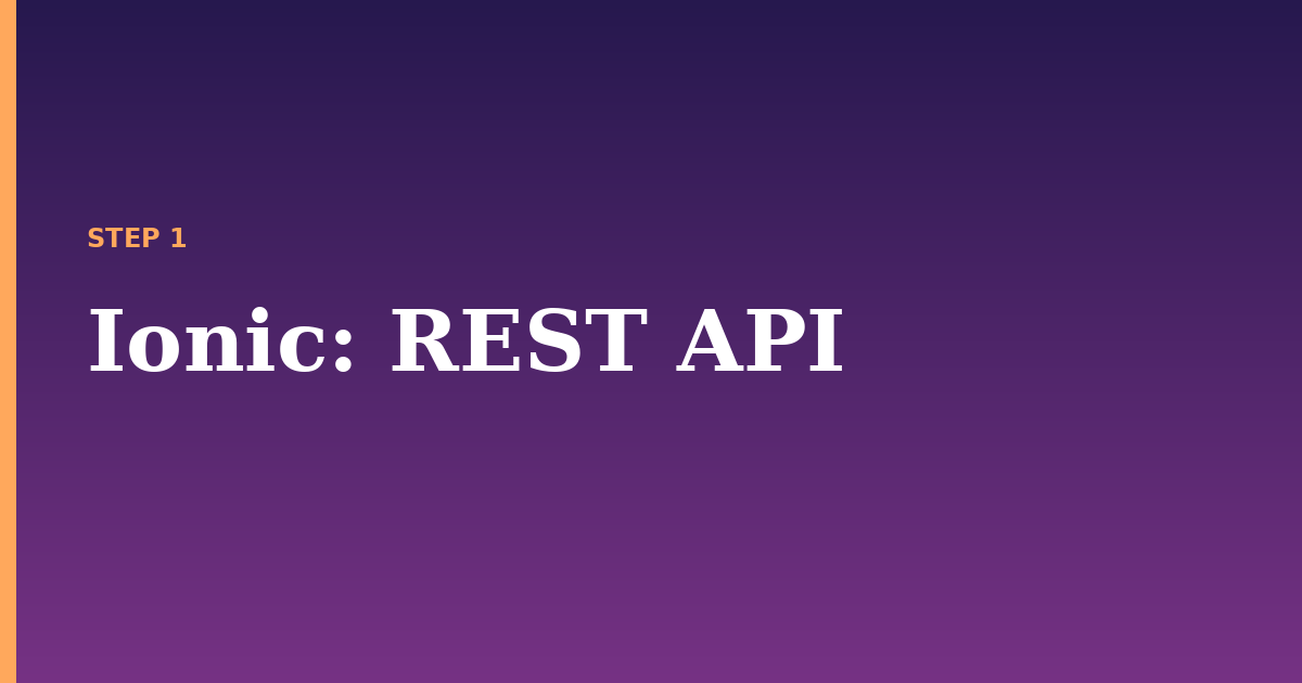 ionic illustration for: REST API
