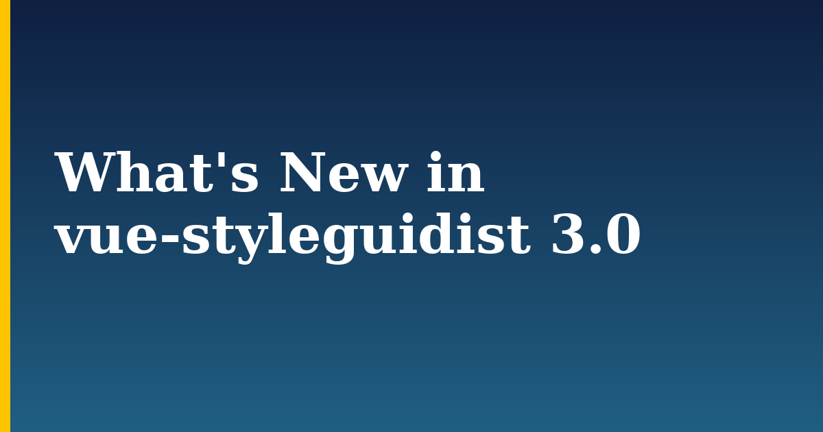 What's New in vue-styleguidist 3.0 — step-by-step Javascript tutorial on Progressive Robot