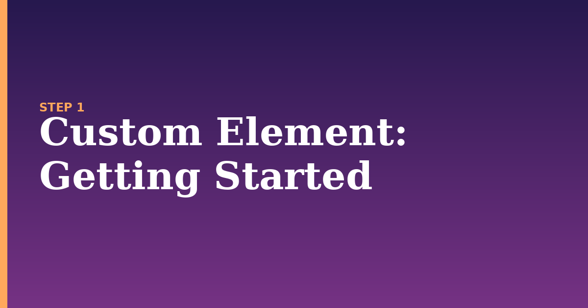 custom element illustration for: Getting Started