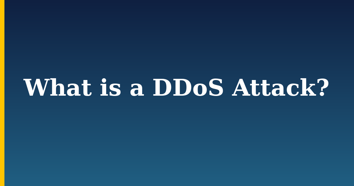 What is a DDoS Attack? — step-by-step DevOps tutorial on Progressive Robot