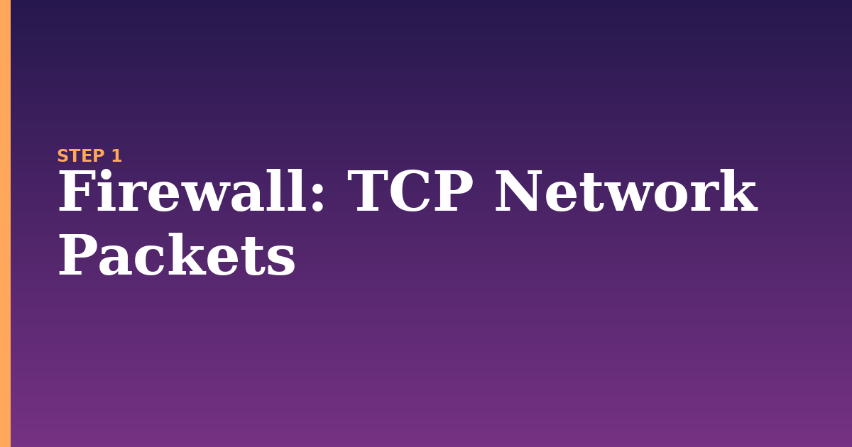 firewall illustration for: TCP Network Packets