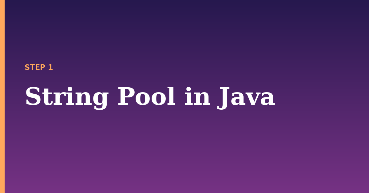 string pool illustration for: String Pool in Java