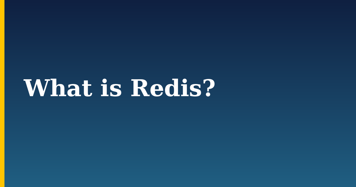 What is Redis? — step-by-step Databases tutorial on Progressive Robot