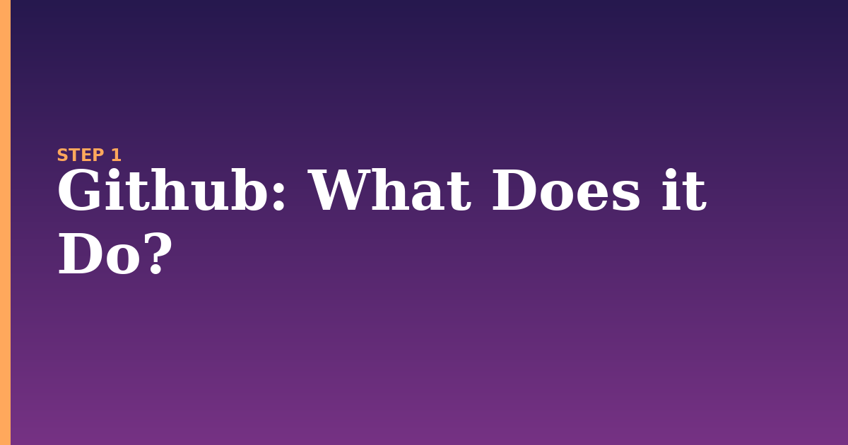 github illustration for: What Does it Do?