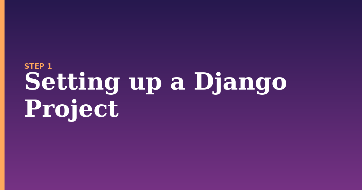 django illustration for: Setting up a Django Project
