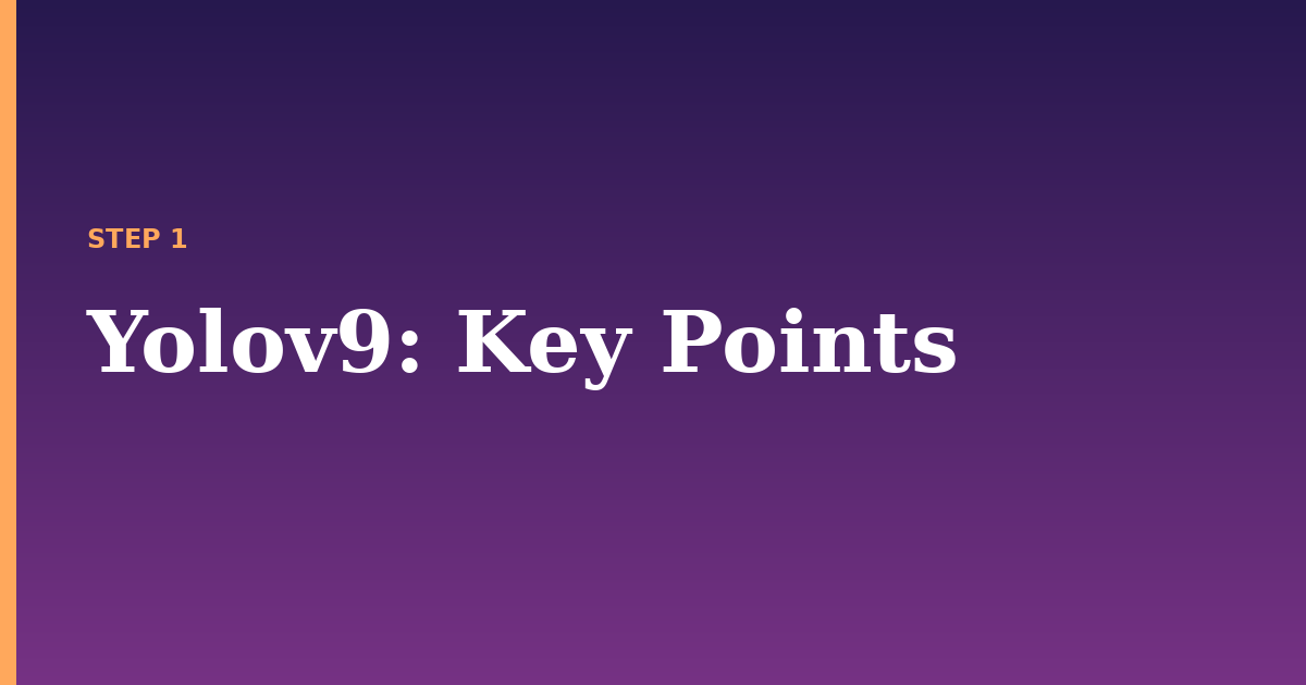 yolov9 illustration for: Key Points