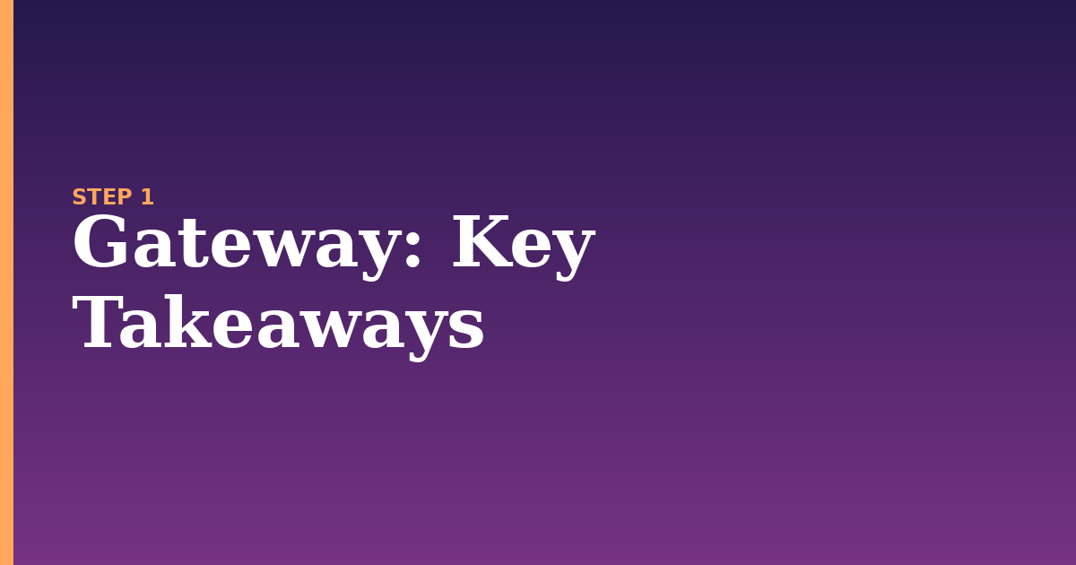 gateway illustration for: Key Takeaways