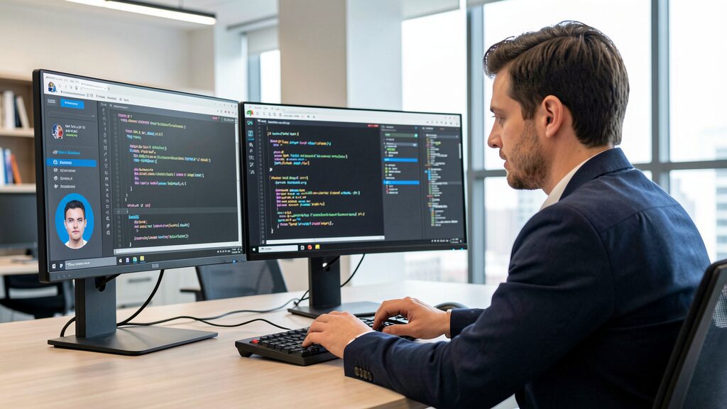 AI Was Supposed to Kill Engineering Jobs, But New Data Suggests They're the Most Resilient 6 Engineer analyzing code with AI assistant