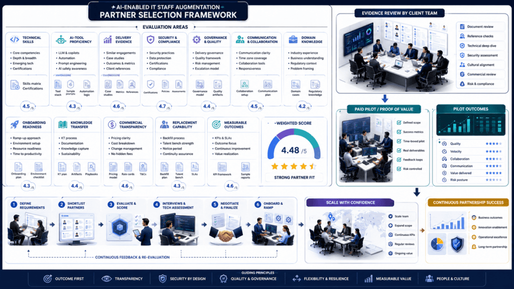 Selecting a partner for AI-enabled IT Staff Augmentation Strategies