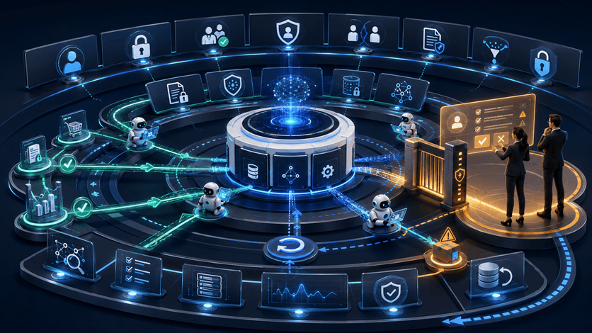 Autonomous ERP security and governance controls