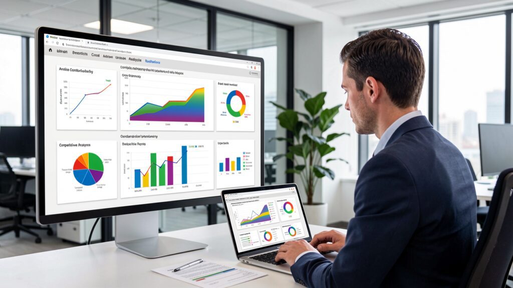 ChatGPT Work market research agent analyzing competitor data autonomously