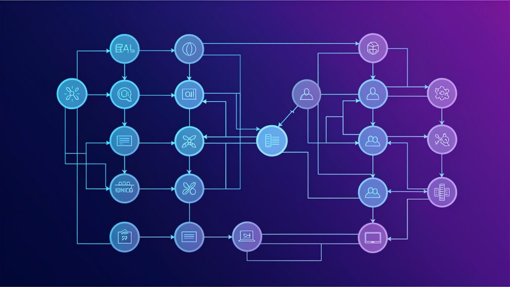 ChatGPT Work ReAct framework showing reasoning and acting loop for autonomous AI agents