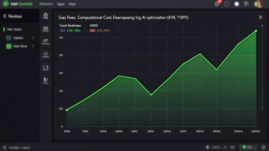 Lowering Computational Costs in DeFi Using AI-Assisted Contract Development 7 Computational cost reduction dashboard showing AI optimization results in DeFi
