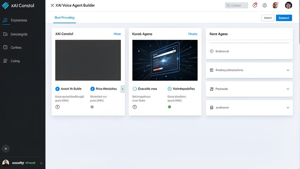 xAI Voice Agent Builder interface on xAI Console