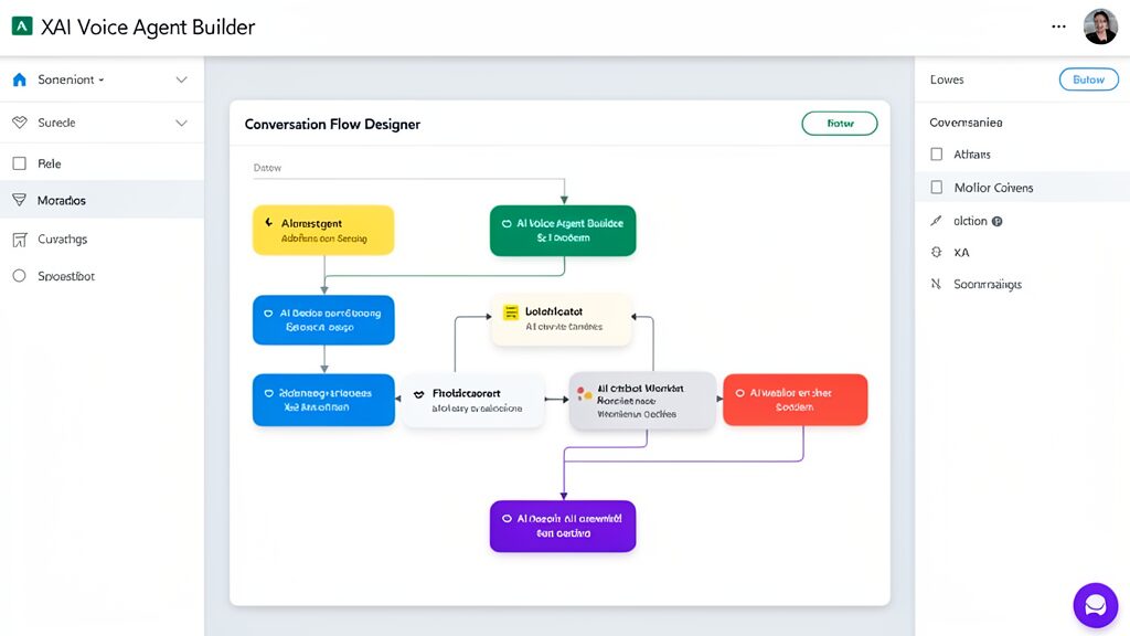 xAI Voice Agent Builder conversation flow designer
