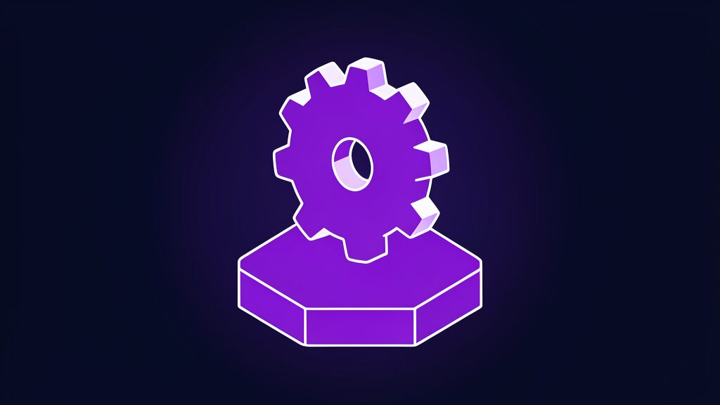 ai automation for property management companies a cog wheel upright