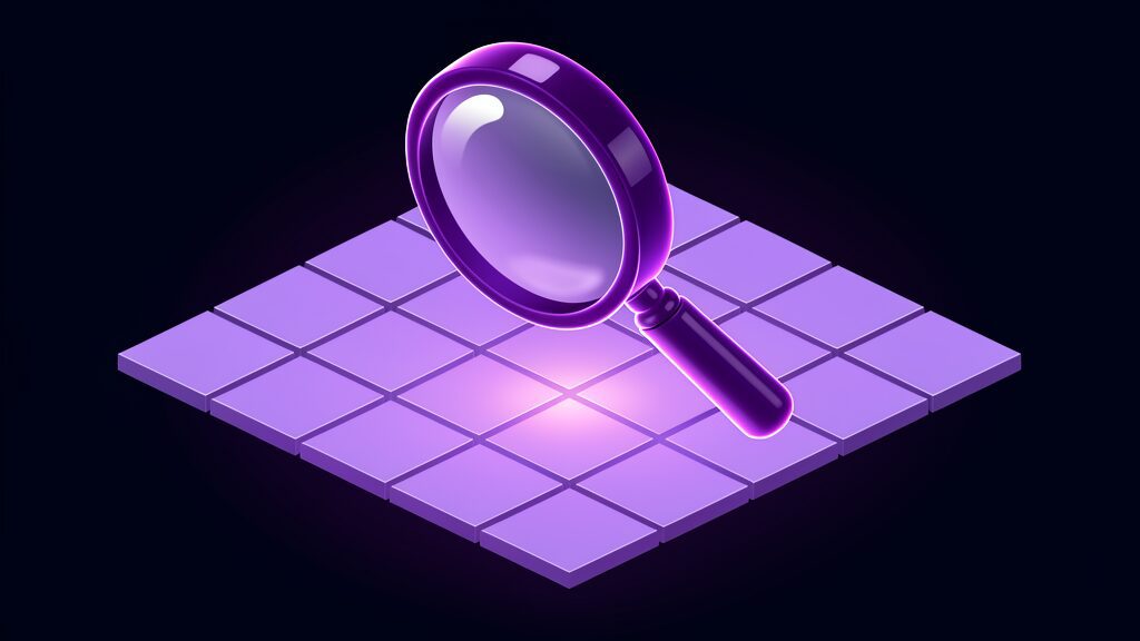 ai ready data checklist rag ai agents e magnifier over blank tile grid