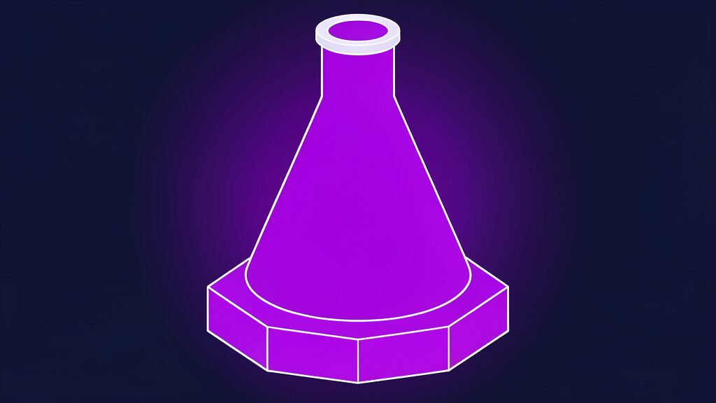 ai research agents struggle original scientific research a conical lab flask