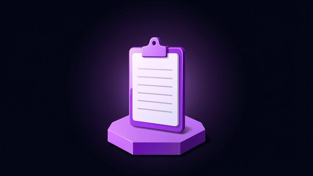 ai system inventory template a featured upright clipboard