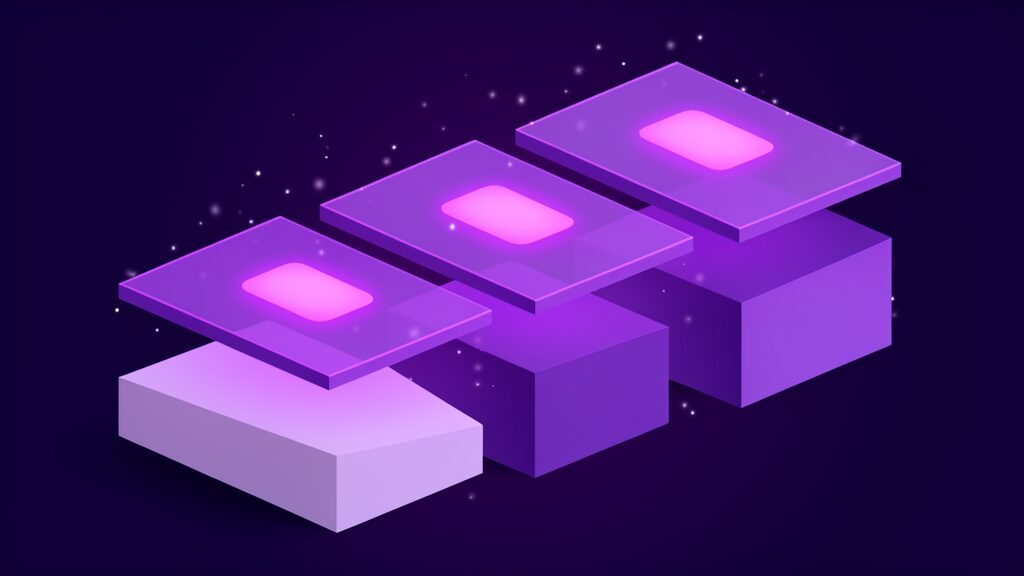Four stacked translucent planes carrying an identical bright patch above four different solid forms, one pixel value meaning four different things across sensor types