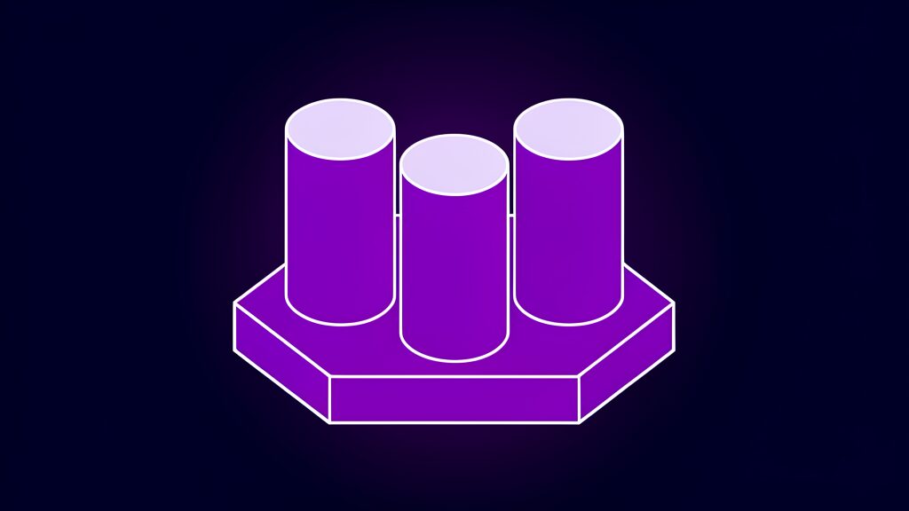 citable content b2b ai search engines b three identical upright cylinders
