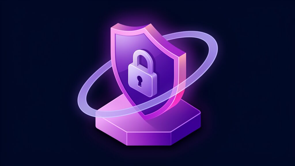 cloud migration cost uk f shield padlock orbiting rings