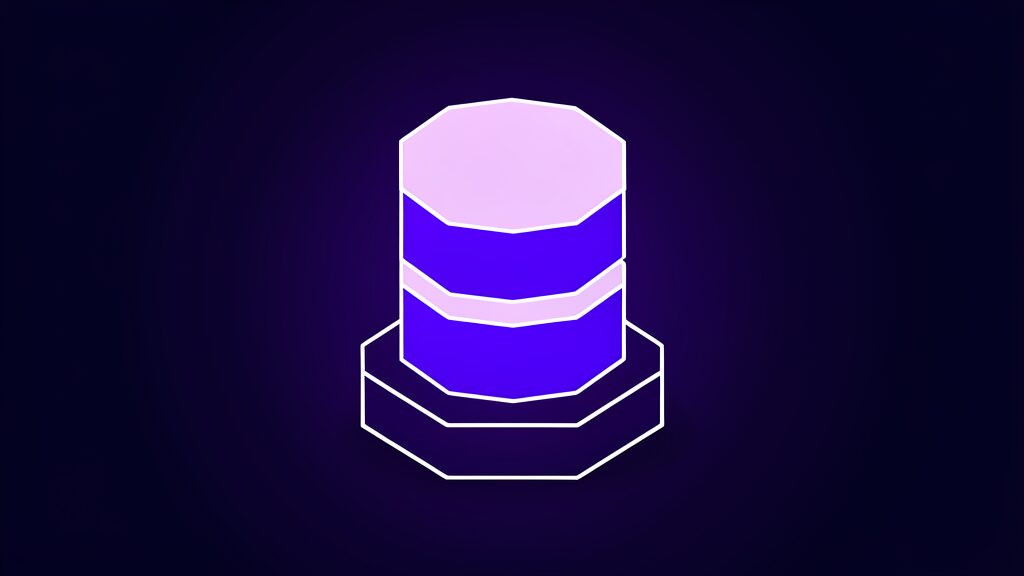 create a single source of truth b three stacked hexagonal slabs