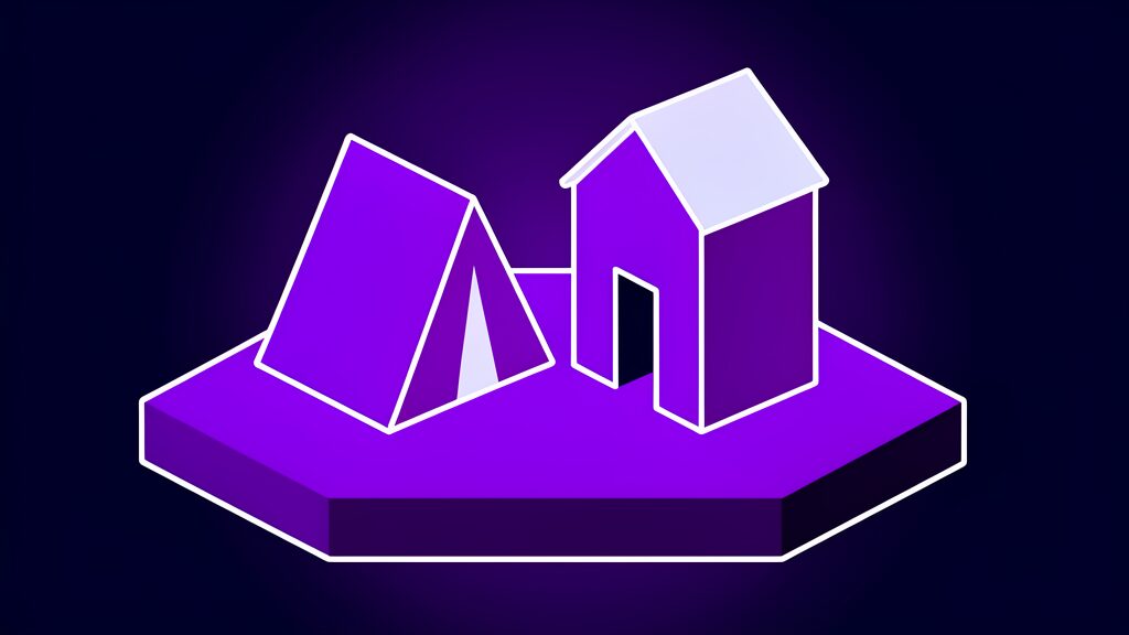custom business app vs power apps a tent and house two routes