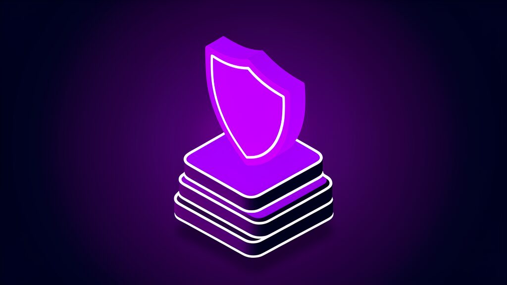 cyber resilience act checklist software developers b shield over stacked blocks