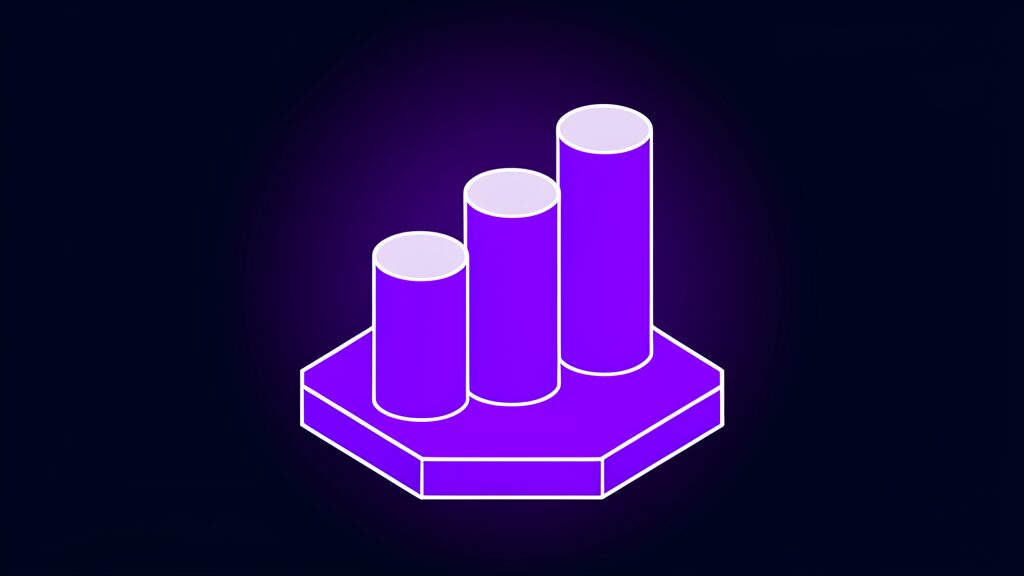 data and analytics strategy template a three ascending rounded pillars