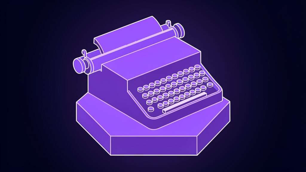 detect ai writing tells and limits a typewriter blank keys
