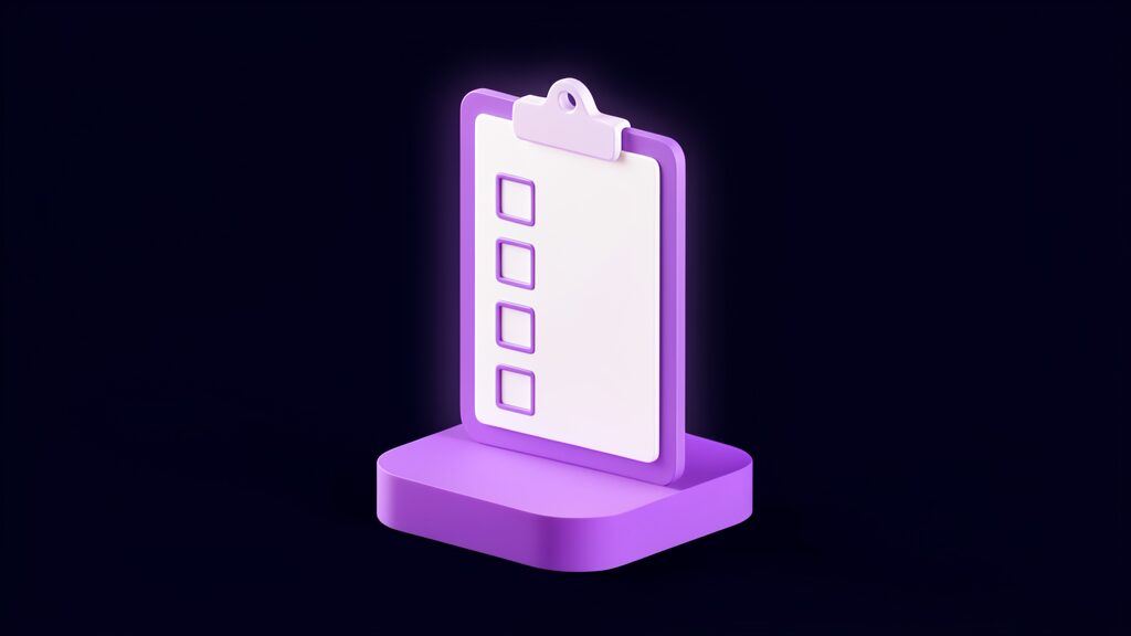 devops maturity assessment 12 month roadmap d blank clipboard with tick boxes