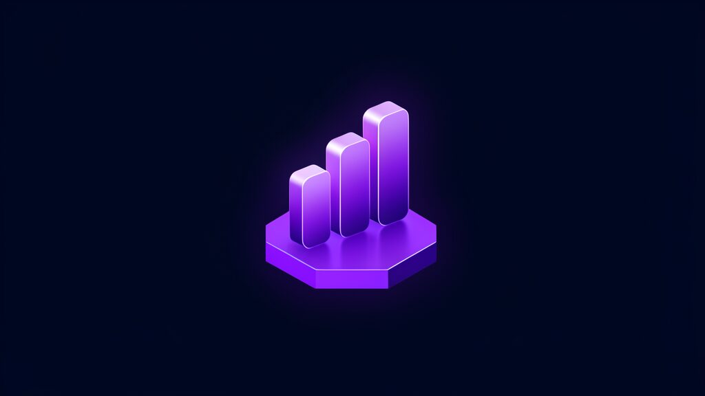 enterprise ai roi calculation a three rising rounded bars