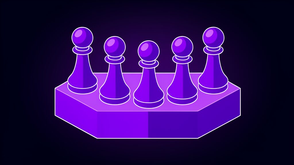 grok voices aurora liora e five chess pawns row