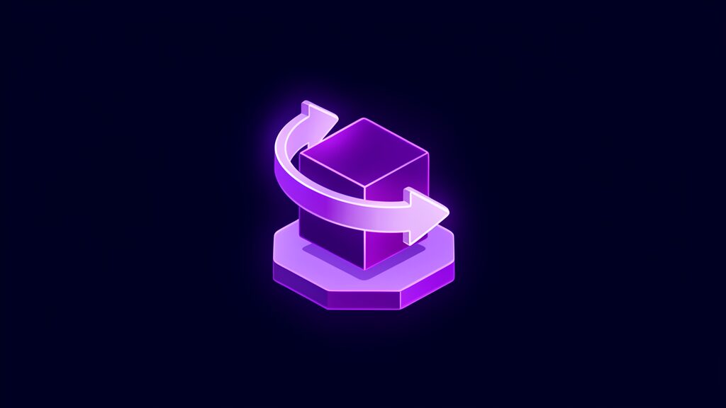 immutable backup 3 2 1 1 0 strategy f circular arrow loop around cube