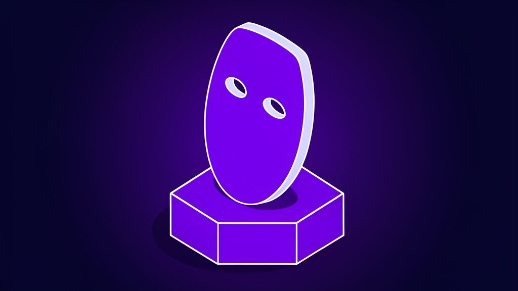 instagram cracks down on ai accounts pretending to be human a solid plain face mask two eye slots v2