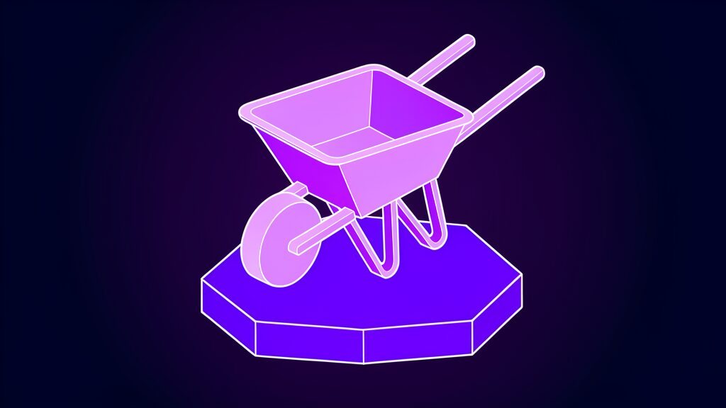 it support for construction companies b wheelbarrow tray one wheel two handles