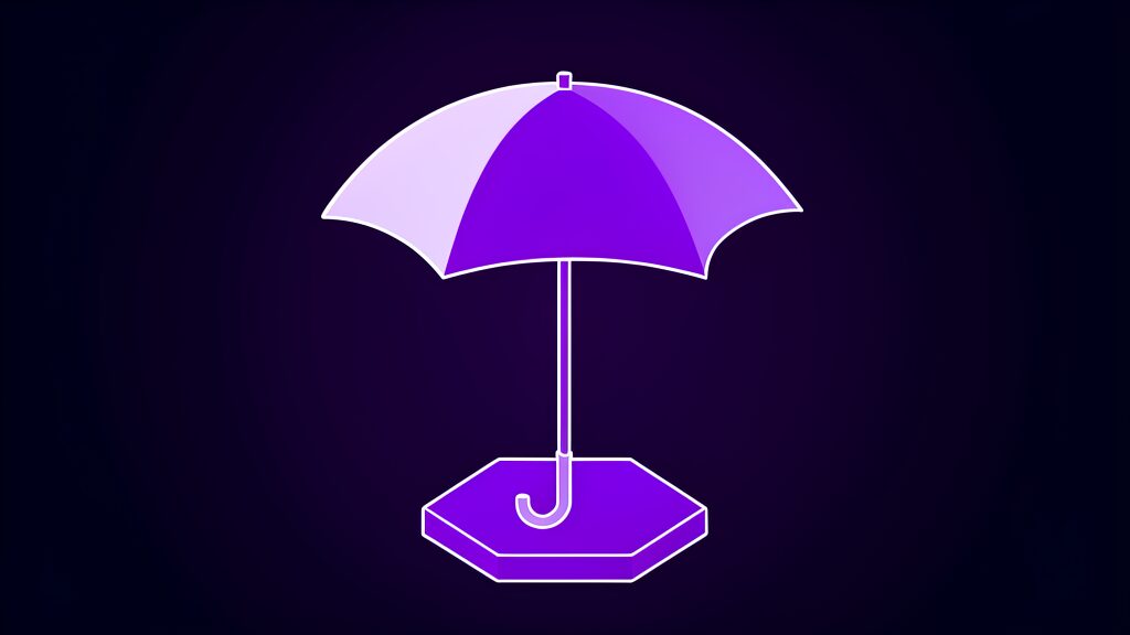 it support for financial services b umbrella domed canopy straight pole