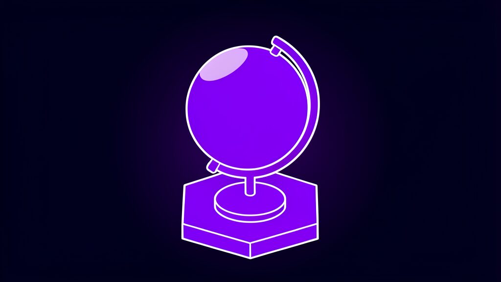 it support for schools b desk globe sphere curved stand
