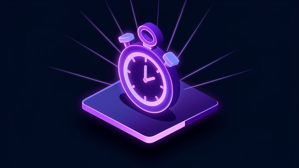 managed it sla guide a glowing stopwatch on platform