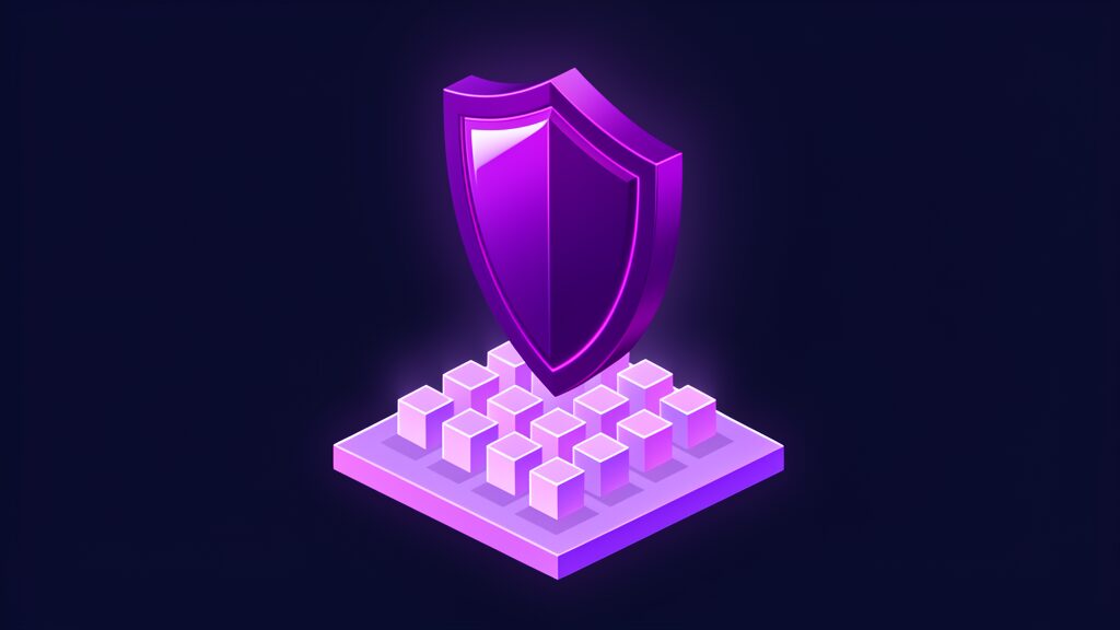 microsoft 365 backup what your business must back up a glossy shield hovering above floating cloud cubes