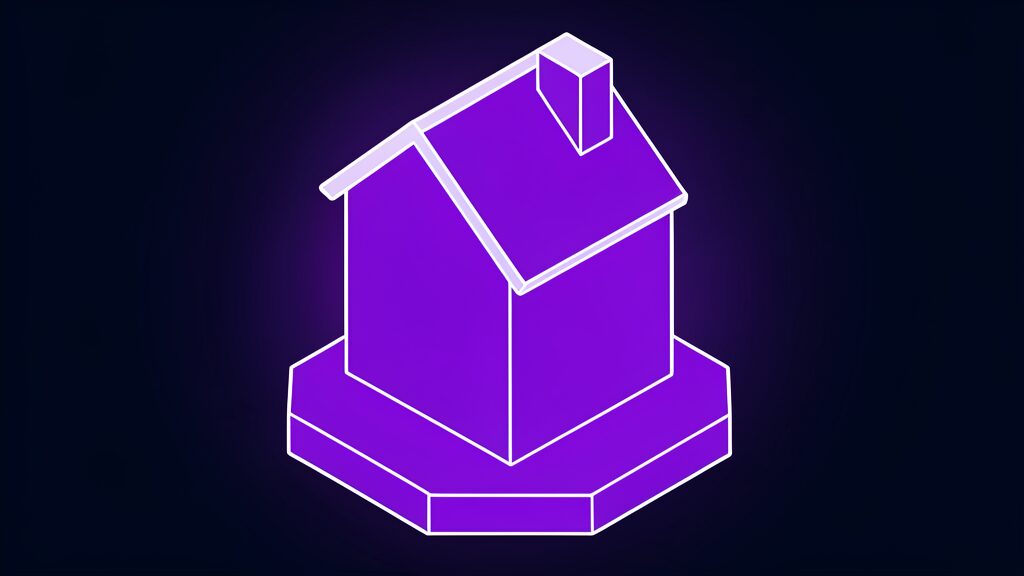 microsoft 365 copilot for property management a house block pitched roof chimney