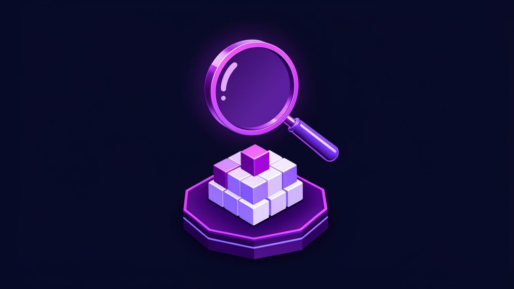 microsoft 365 licence audit find waste reduce costs a magnifier over cube stack on plinth