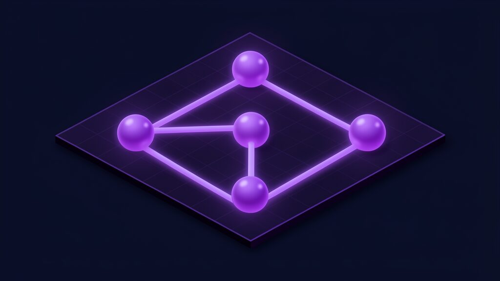 microsoft 365 licence business premium vs e3 vs e5 f branching pathway of glowing nodes splitting three ways