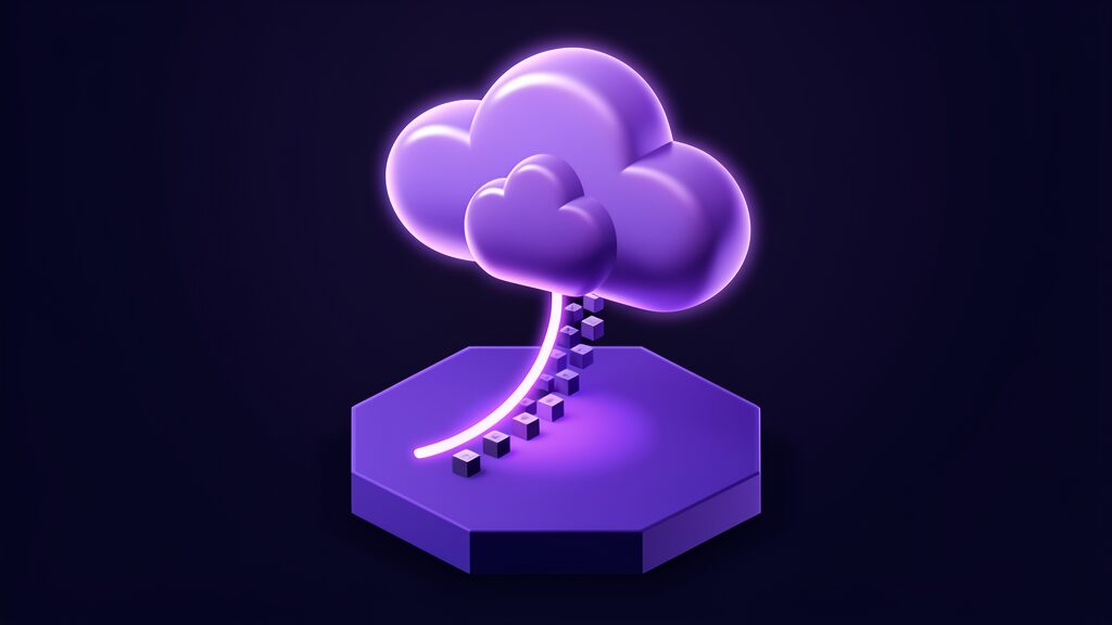 office move it checklist f cloud with orbiting cubes