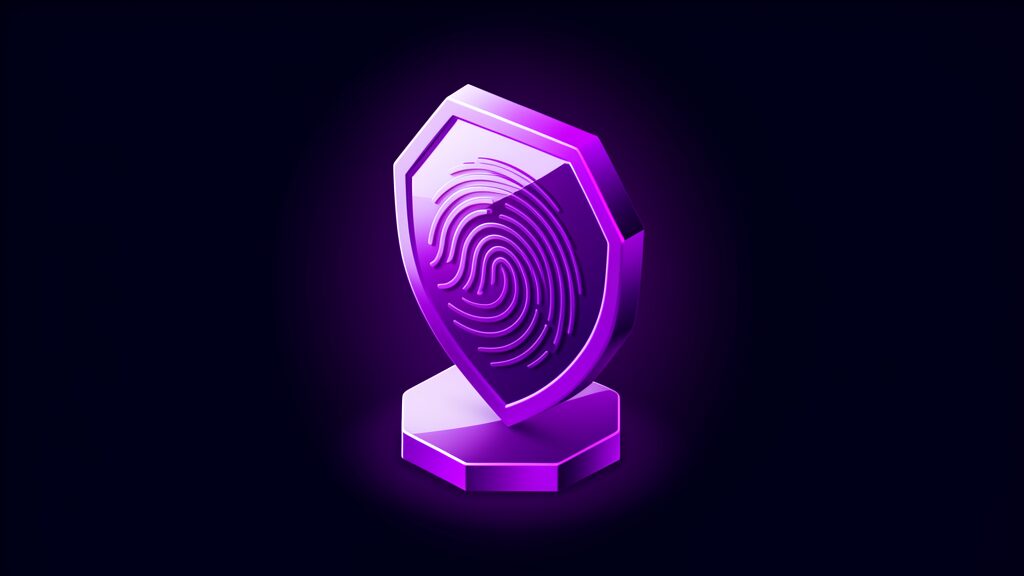 passkeys vs mfa replace business passwords a hexagonal shield fingerprint
