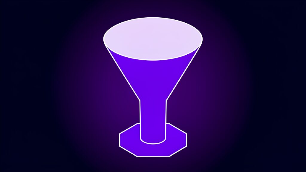 power bi project plan requirements checklist c funnel on hexagonal plinth