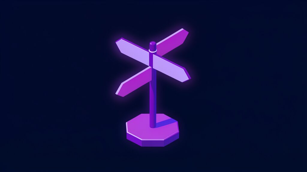 rescue failing software development project d blank four way signpost