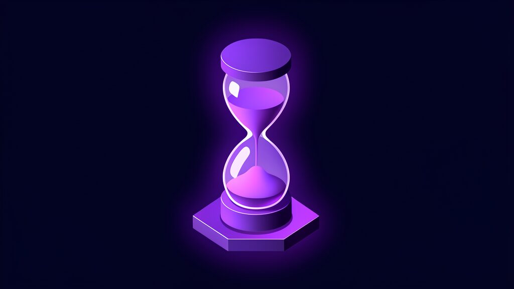 rto and rpo explained business calculator a single hourglass on plinth
